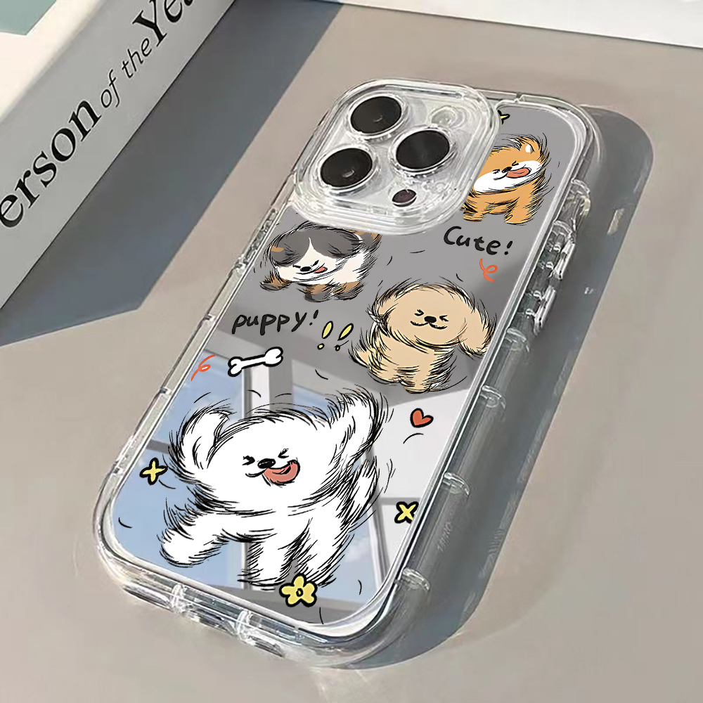 Phone Cases Xr Cute - Coque de téléphone miroir motif chien