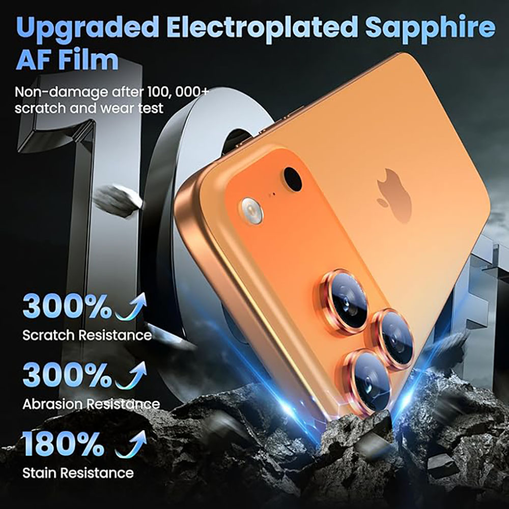 Phone Cases Orange - Protecteur d'objectif d'appareil photo Orange pour