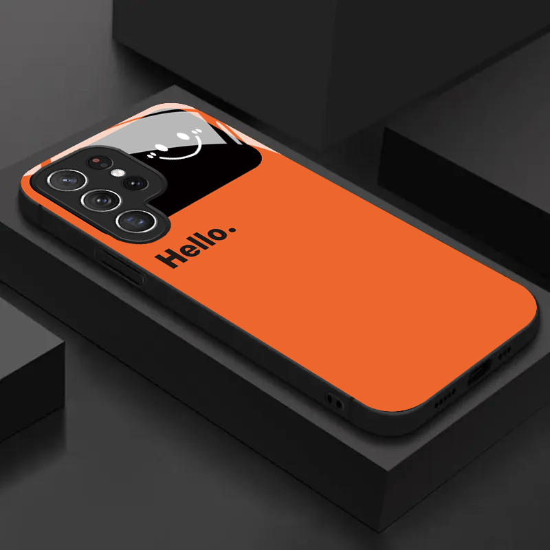 Coque de téléphone en verre or - Phone Cases Orange avis et prix